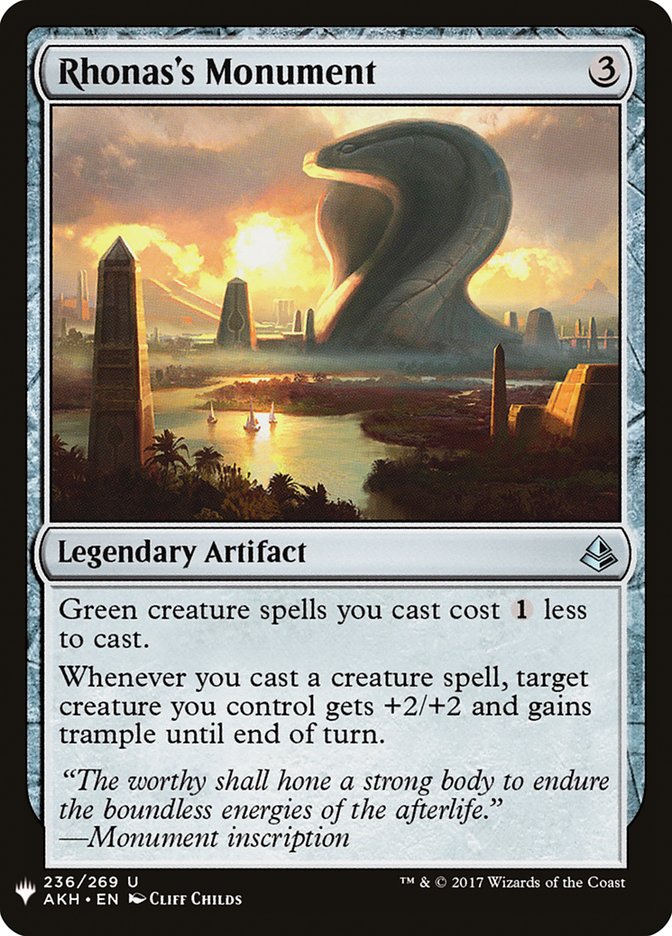 Rhonas's Monument [Mystery Booster] | Jomio and Rueliete's Cards and Comics