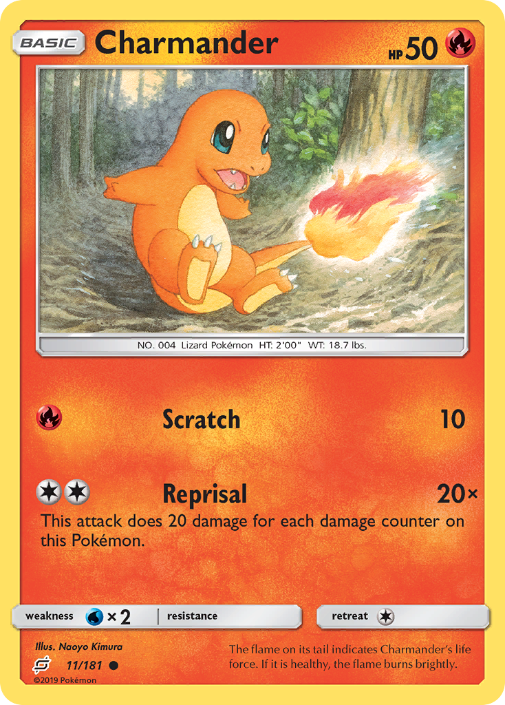 Charmander (11/181) [Sun & Moon: Team Up] | Jomio and Rueliete's Cards and Comics