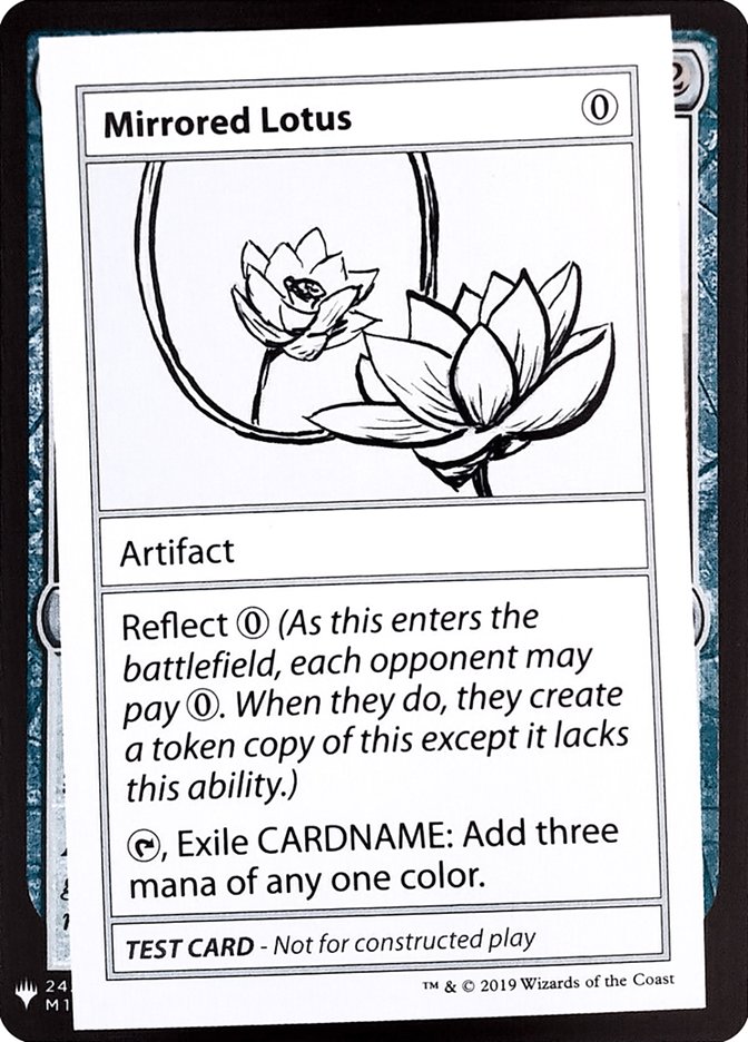 Mirrored Lotus [Mystery Booster Playtest Cards] | Jomio and Rueliete's Cards and Comics