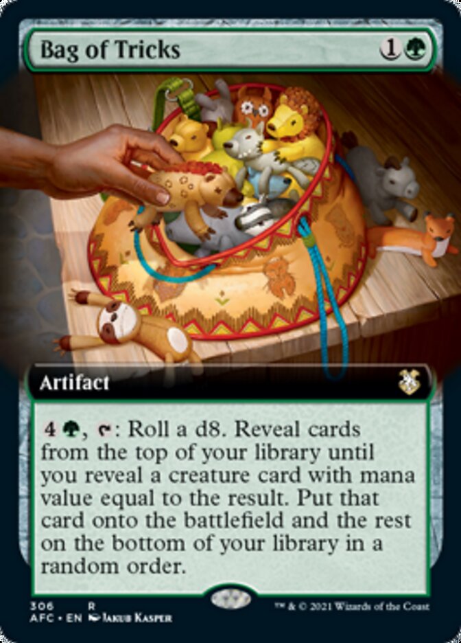 Bag of Tricks (Extended Art) [Dungeons & Dragons: Adventures in the Forgotten Realms Commander] | Jomio and Rueliete's Cards and Comics