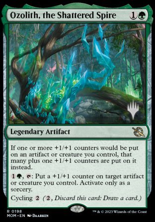 Ozolith, the Shattered Spire (Promo Pack) [March of the Machine Promos] | Jomio and Rueliete's Cards and Comics