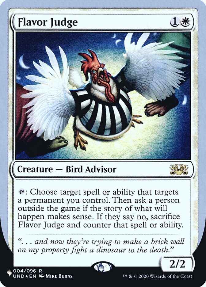 Flavor Judge (Unfinity Foil Edition) [The List] | Jomio and Rueliete's Cards and Comics
