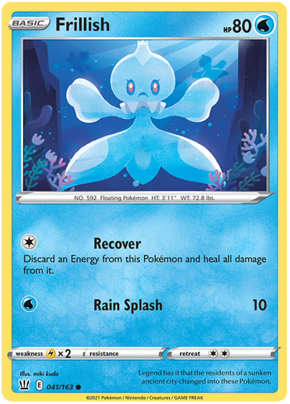 Frillish (041/163) [Sword & Shield: Battle Styles] | Jomio and Rueliete's Cards and Comics