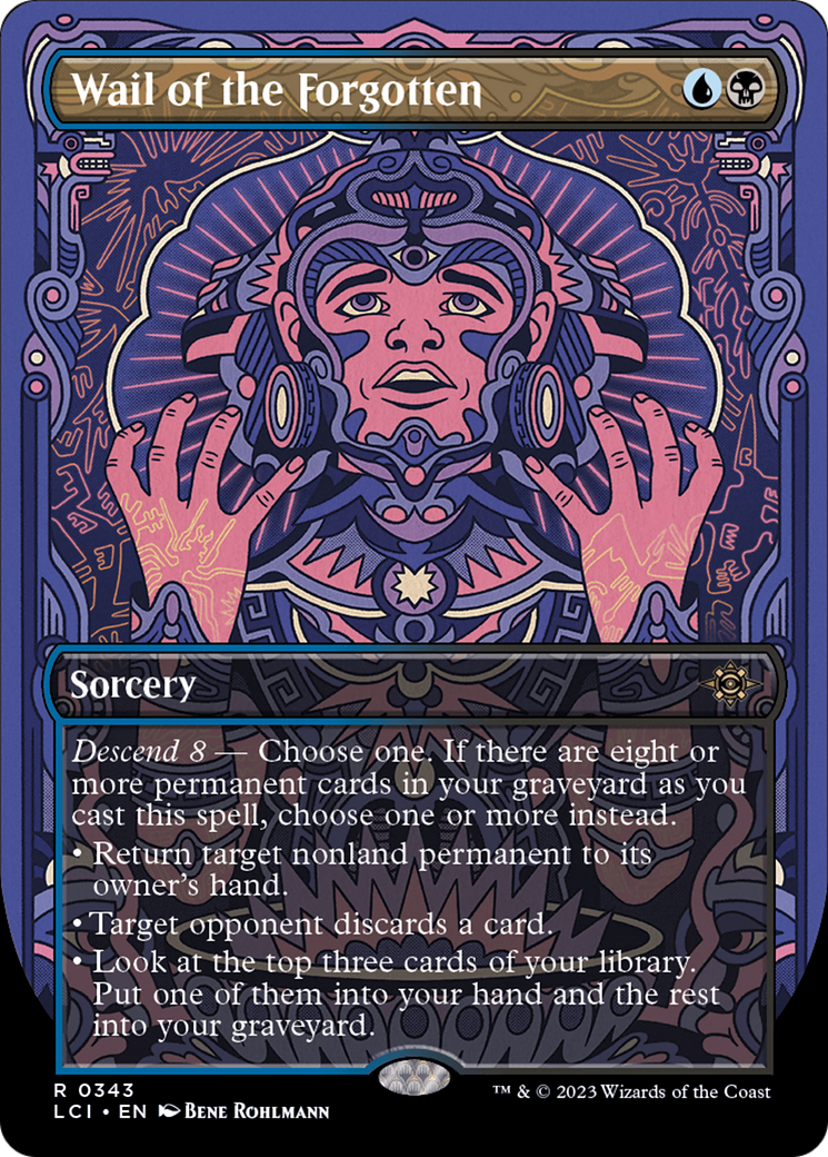 Wail of the Forgotten (Borderless) [The Lost Caverns of Ixalan] | Jomio and Rueliete's Cards and Comics