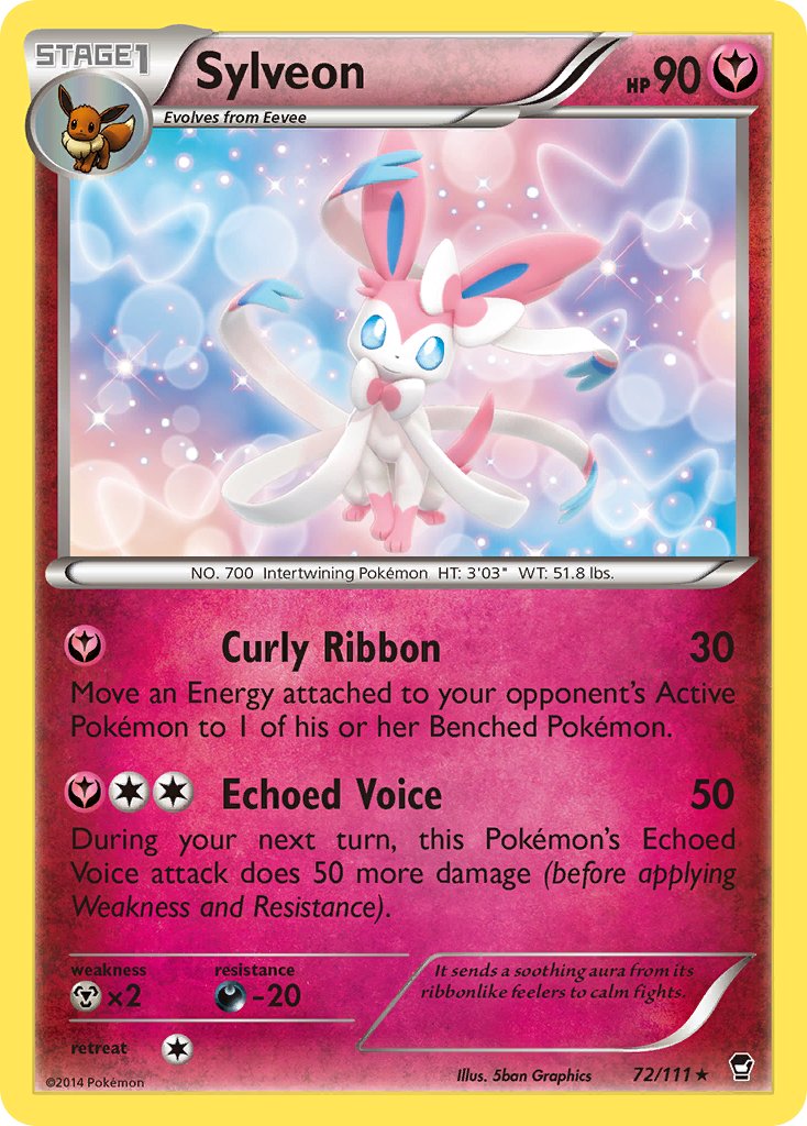Sylveon (72/111) (Theme Deck Exclusive) [XY: Furious Fists] | Jomio and Rueliete's Cards and Comics