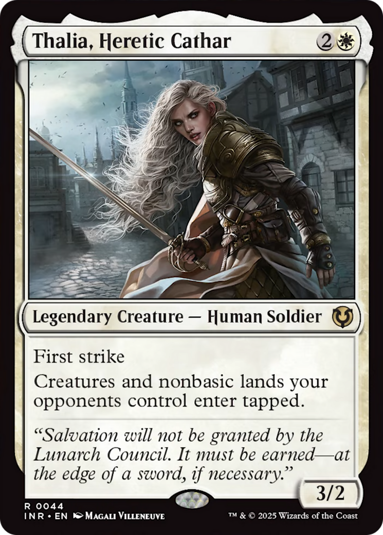 Thalia, Heretic Cathar [Innistrad Remastered] | Jomio and Rueliete's Cards and Comics