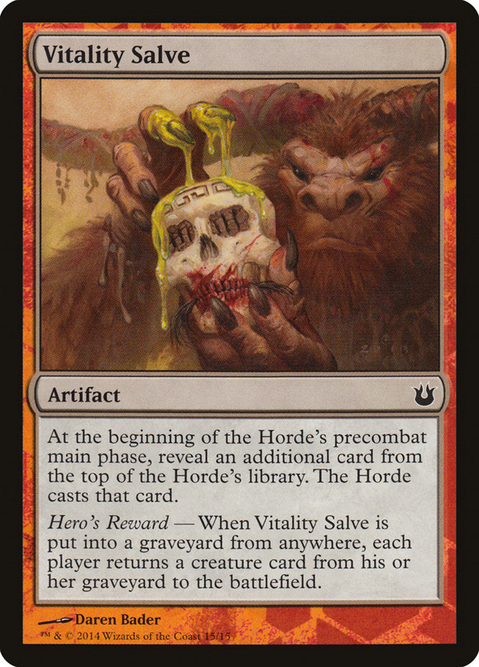 Vitality Salve [Born of the Gods Battle the Horde] | Jomio and Rueliete's Cards and Comics