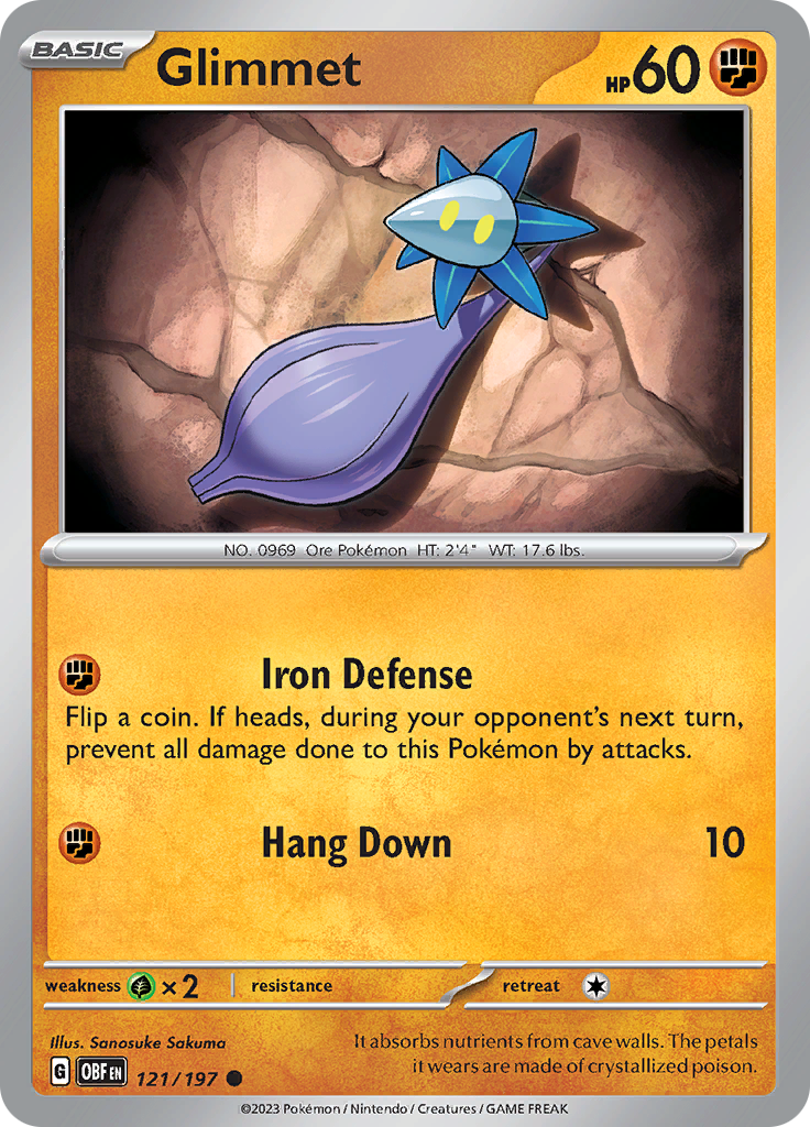 Glimmet (121/197) [Scarlet & Violet: Obsidian Flames] | Jomio and Rueliete's Cards and Comics