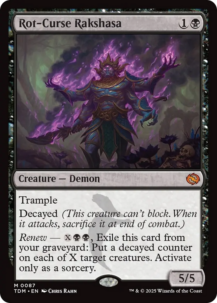Rot-Curse Rakshasa [Tarkir: Dragonstorm] | Jomio and Rueliete's Cards and Comics