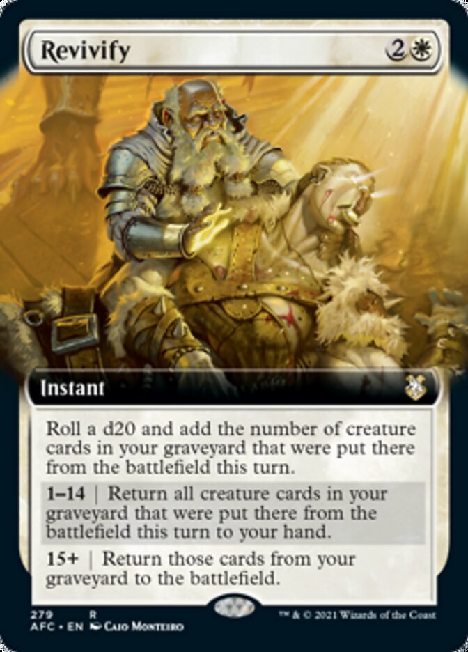 Revivify (Extended Art) [Dungeons & Dragons: Adventures in the Forgotten Realms Commander] | Jomio and Rueliete's Cards and Comics