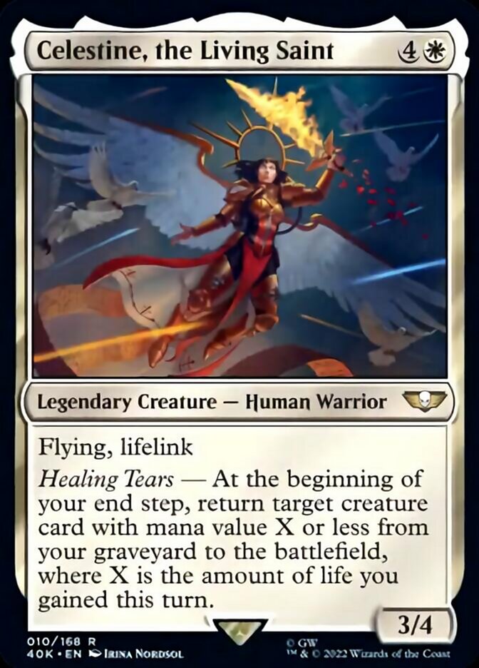Celestine, the Living Saint [Warhammer 40,000] | Jomio and Rueliete's Cards and Comics