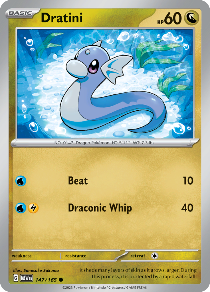 Dratini (147/165) [Scarlet & Violet 151] | Jomio and Rueliete's Cards and Comics