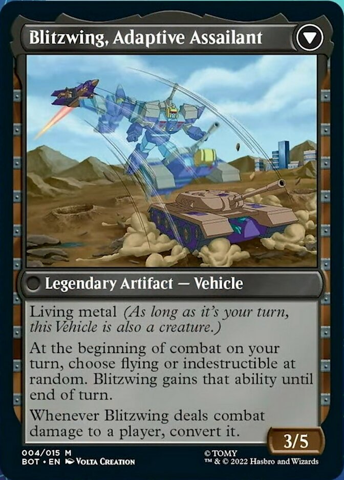 Blitzwing, Cruel Tormentor // Blitzwing, Adaptive Assailant [Transformers] | Jomio and Rueliete's Cards and Comics
