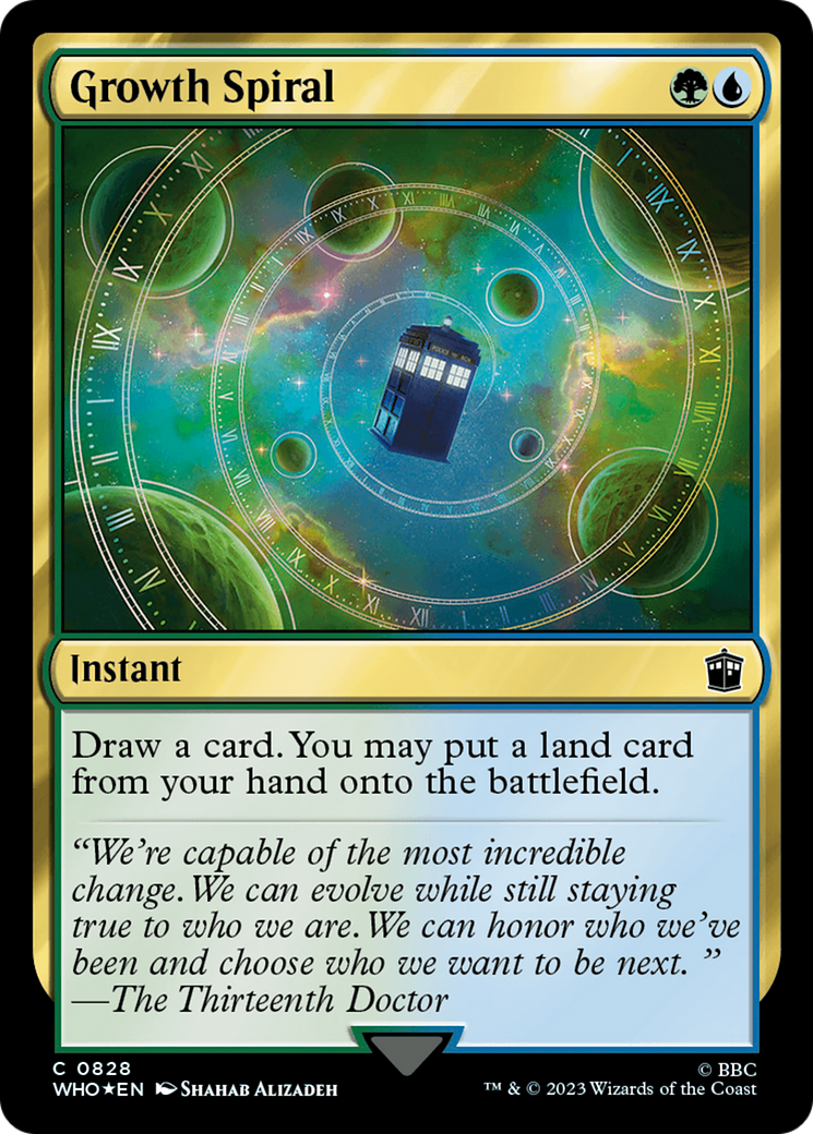 Growth Spiral (Surge Foil) [Doctor Who] | Jomio and Rueliete's Cards and Comics