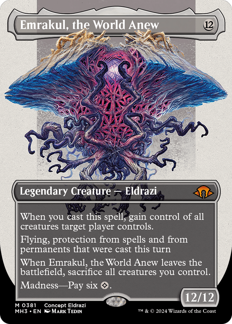 Emrakul, the World Anew (Borderless) [Modern Horizons 3] | Jomio and Rueliete's Cards and Comics