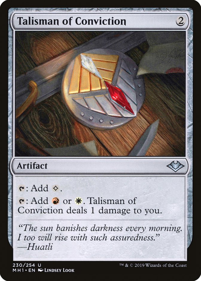 Talisman of Conviction [Modern Horizons] | Jomio and Rueliete's Cards and Comics