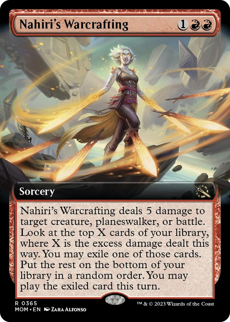 Nahiri's Warcrafting (Extended Art) [March of the Machine] | Jomio and Rueliete's Cards and Comics