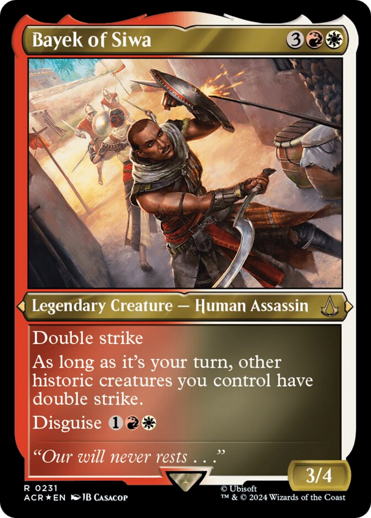 Bayek of Siwa (Foil Etched) [Assassin's Creed] | Jomio and Rueliete's Cards and Comics