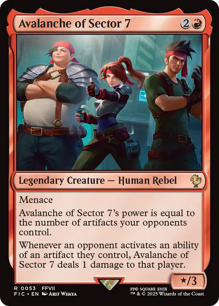 Avalanche of Sector 7 [FINAL FANTASY Commander] | Jomio and Rueliete's Cards and Comics