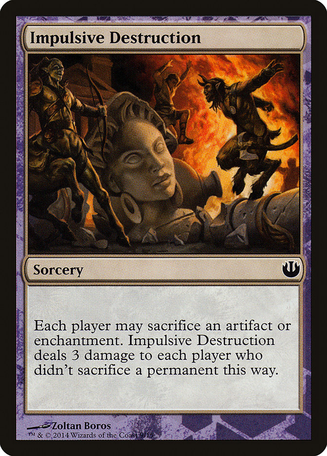 Impulsive Destruction [Journey into Nyx Defeat a God] | Jomio and Rueliete's Cards and Comics