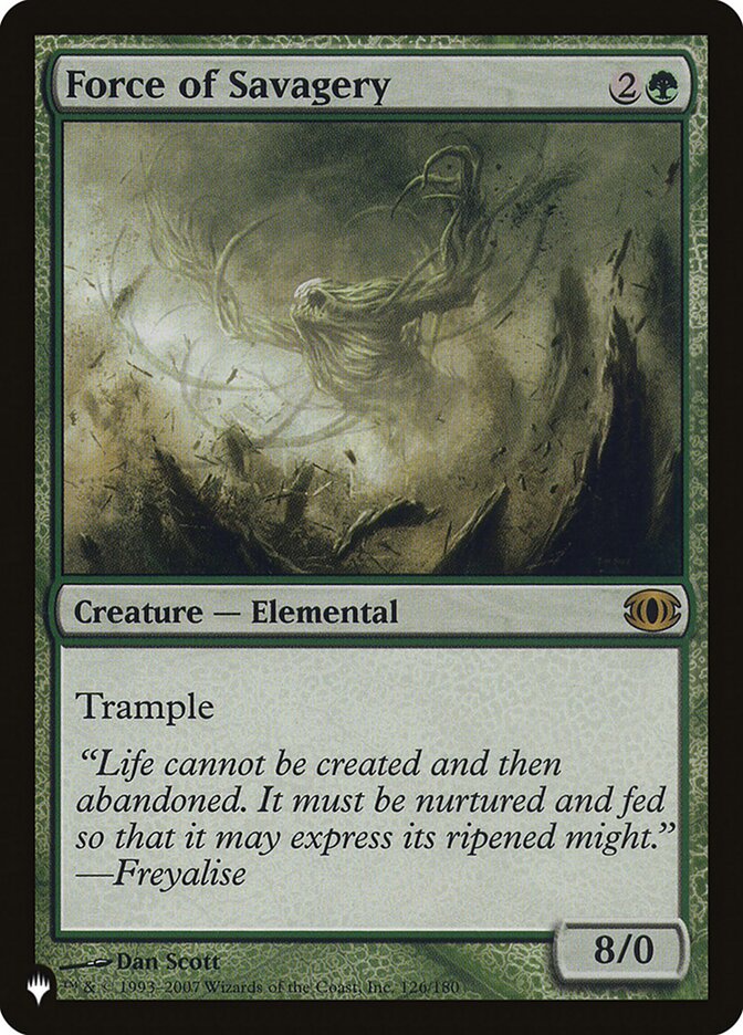 Force of Savagery [The List] | Jomio and Rueliete's Cards and Comics