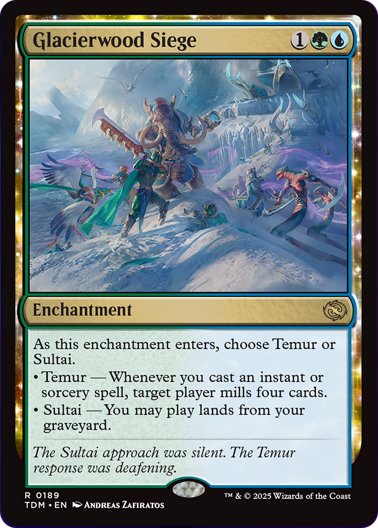 Glacierwood Siege [Tarkir: Dragonstorm] | Jomio and Rueliete's Cards and Comics