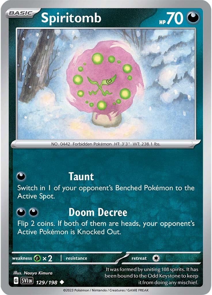 Spiritomb (129/198) [Scarlet & Violet: Base Set] | Jomio and Rueliete's Cards and Comics