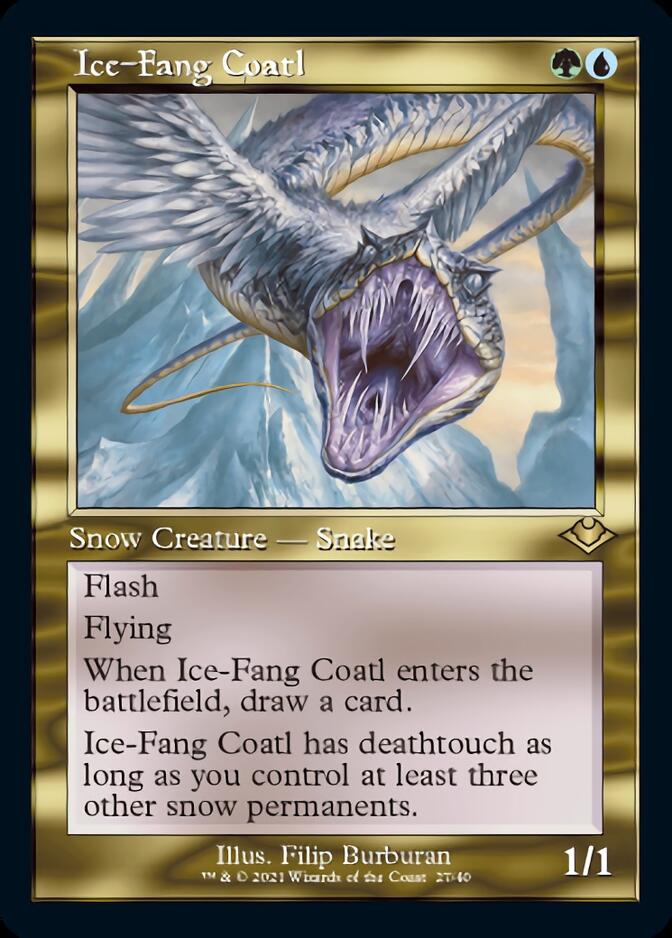 Ice-Fang Coatl (Retro) [Modern Horizons] | Jomio and Rueliete's Cards and Comics