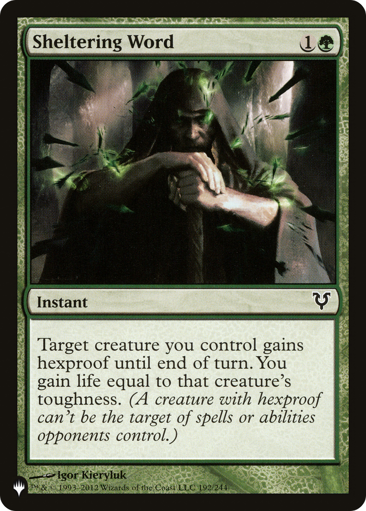 Sheltering Word [The List] | Jomio and Rueliete's Cards and Comics