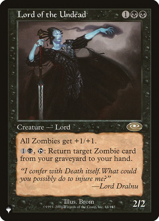 Lord of the Undead [The List] | Jomio and Rueliete's Cards and Comics