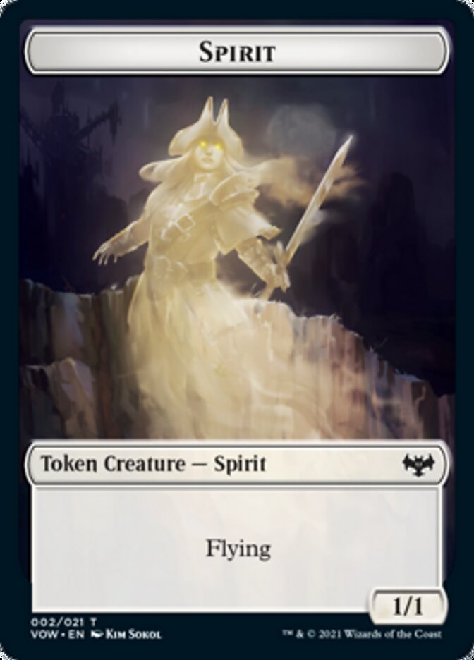 Blood // Spirit (002) Double-Sided Token [Innistrad: Crimson Vow Tokens] | Jomio and Rueliete's Cards and Comics