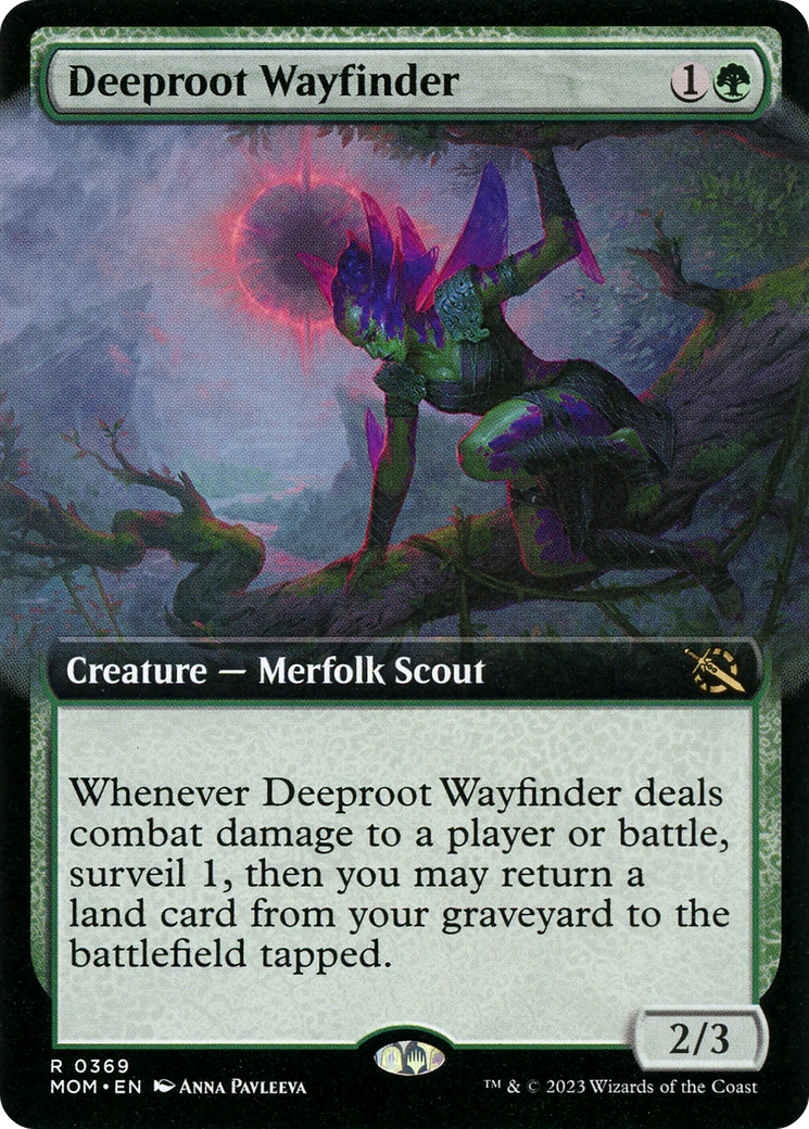 Deeproot Wayfinder (Extended Art) [March of the Machine] | Jomio and Rueliete's Cards and Comics