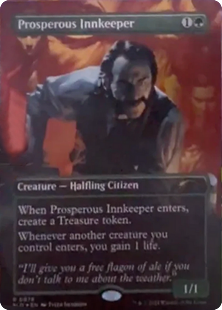 Prosperous Innkeeper (Rainbow Foil) [Secret Lair Drop Series] | Jomio and Rueliete's Cards and Comics
