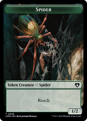Wurm // Spider Double-Sided Token [Commander Masters Tokens] | Jomio and Rueliete's Cards and Comics