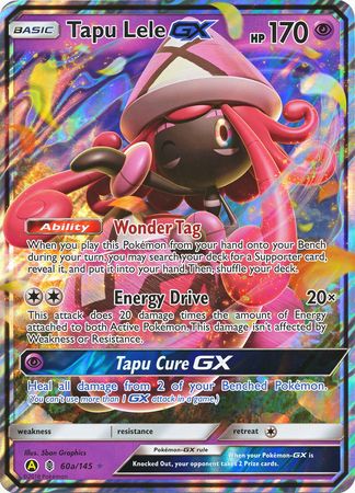 Tapu Lele GX (60a/145) (Alternate card) (Jumbo Card) [Sun & Moon: Guardians Rising] | Jomio and Rueliete's Cards and Comics