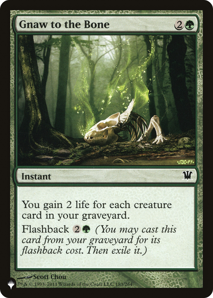 Gnaw to the Bone [The List] | Jomio and Rueliete's Cards and Comics