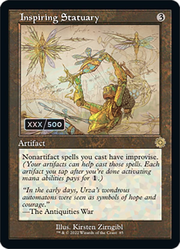 Inspiring Statuary (Retro Schematic) (Serialized) [The Brothers' War Retro Artifacts] | Jomio and Rueliete's Cards and Comics