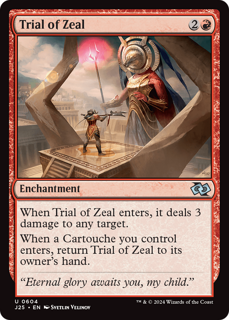 Trial of Zeal [Foundations Jumpstart] | Jomio and Rueliete's Cards and Comics