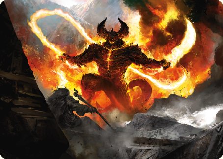 The Balrog, Durin's Bane Art Card [The Lord of the Rings: Tales of Middle-earth Art Series] | Jomio and Rueliete's Cards and Comics
