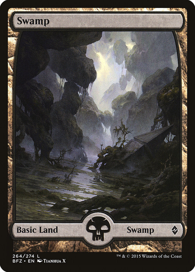 Swamp (264) (Full Art) [Battle for Zendikar] | Jomio and Rueliete's Cards and Comics
