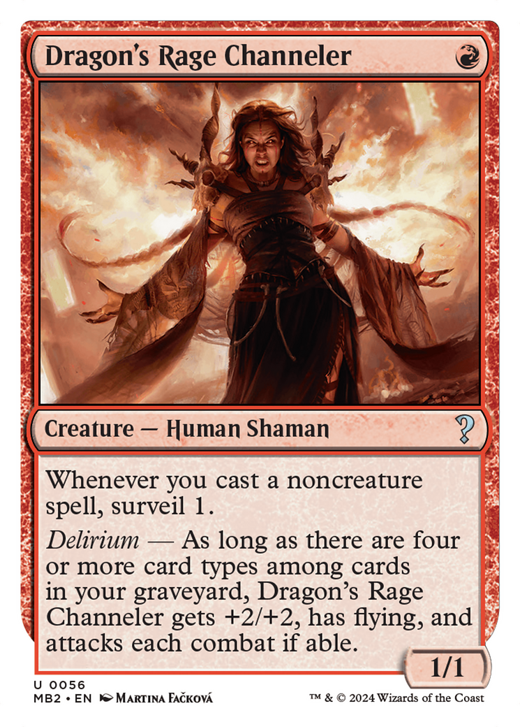 Dragon's Rage Channeler (White Border) [Mystery Booster 2] | Jomio and Rueliete's Cards and Comics