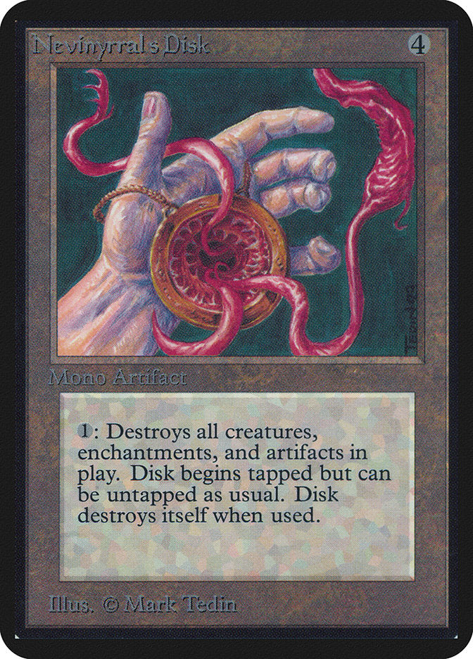 Nevinyrral's Disk [Alpha Edition] | Jomio and Rueliete's Cards and Comics