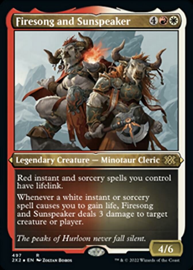 Firesong and Sunspeaker (Foil Etched) [Double Masters 2022] | Jomio and Rueliete's Cards and Comics
