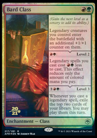 Bard Class [Dungeons & Dragons: Adventures in the Forgotten Realms Prerelease Promos] | Jomio and Rueliete's Cards and Comics