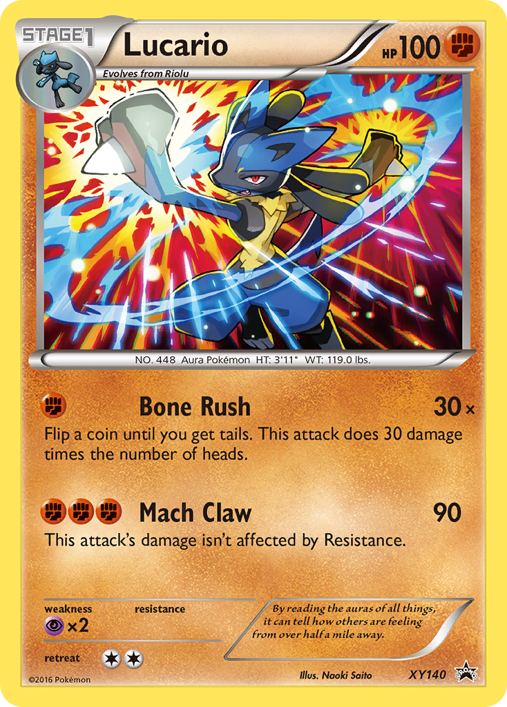 Lucario (XY140) [XY: Black Star Promos] | Jomio and Rueliete's Cards and Comics