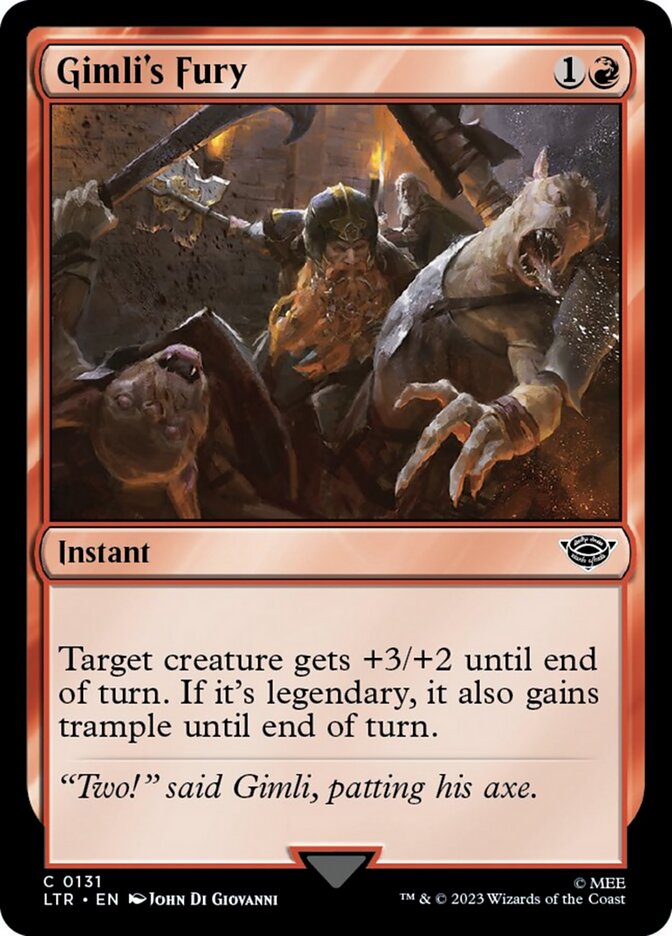 Gimli's Fury [The Lord of the Rings: Tales of Middle-Earth] | Jomio and Rueliete's Cards and Comics