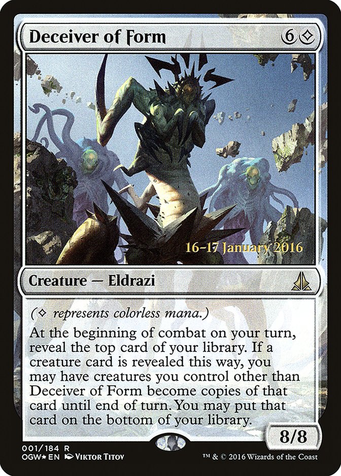 Deceiver of Form [Oath of the Gatewatch Prerelease Promos] | Jomio and Rueliete's Cards and Comics