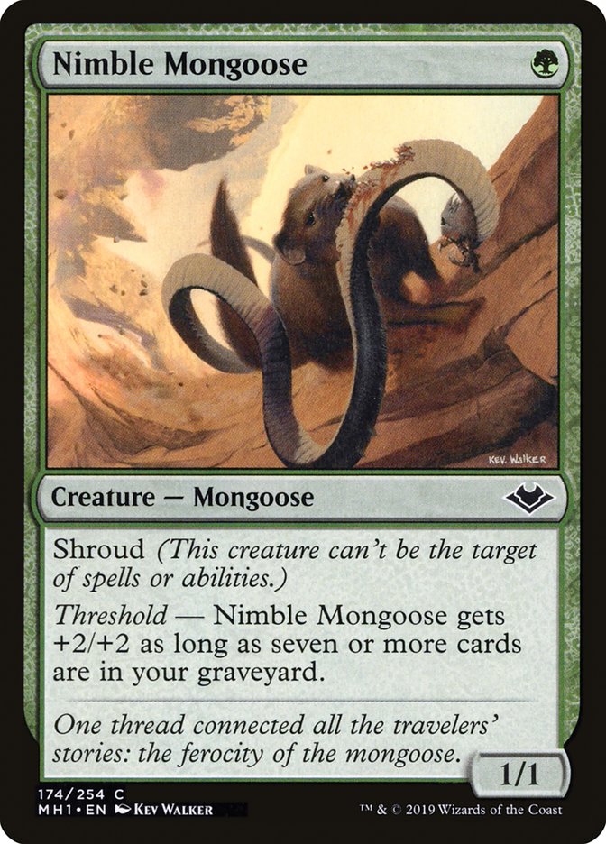 Nimble Mongoose [Modern Horizons] | Jomio and Rueliete's Cards and Comics
