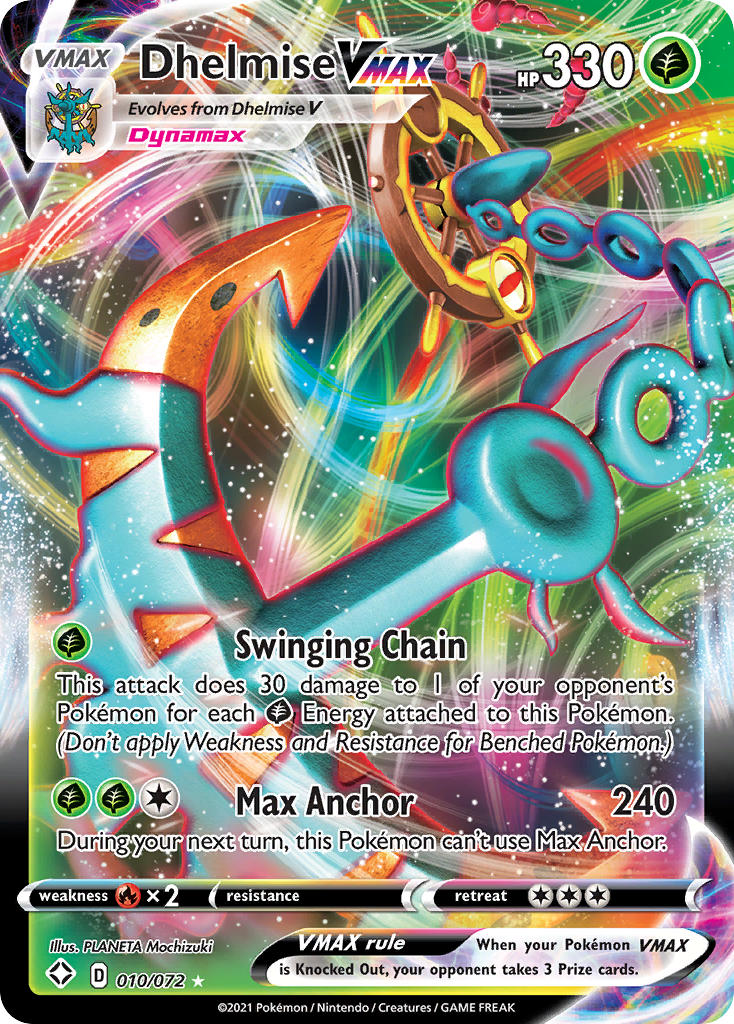 Dhelmise VMAX (010/072) [Sword & Shield: Shining Fates] | Jomio and Rueliete's Cards and Comics