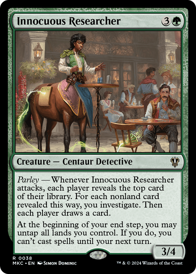Innocuous Researcher [Murders at Karlov Manor Commander] | Jomio and Rueliete's Cards and Comics